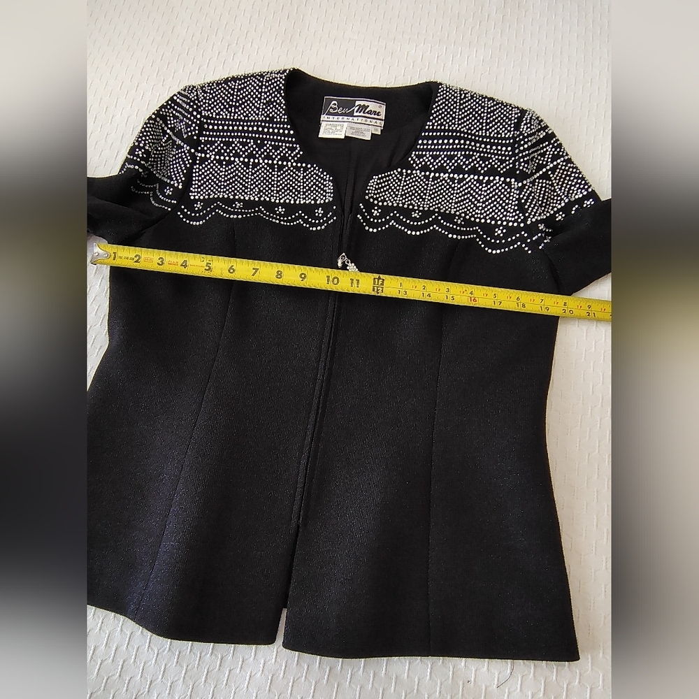 Ben Marc International Elegant Black Skirt And Blazer Size 10 - Picture 6 of 13
